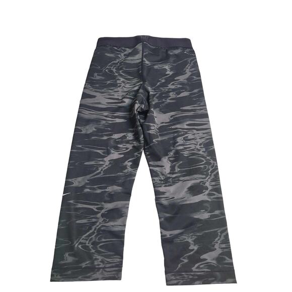 2756 Nike Pro Dri Fit 3/4 Length Tights Gray/Black Size Medium - Picture 2 of 6